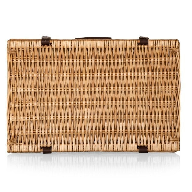 Women's picnic basket with integrated crockery set and space-saving design Bowlift