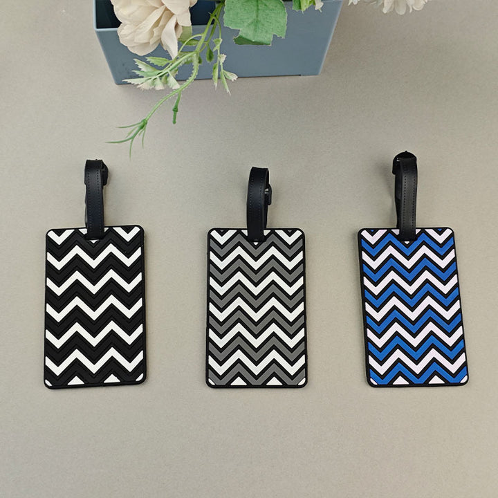Unisex Chevron Pattern Travel Luggage Tag Bowlift