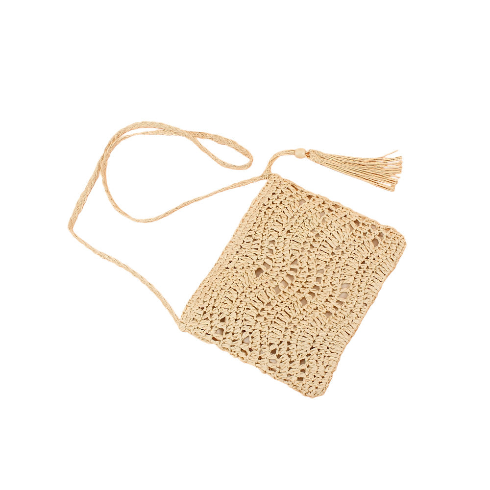 Handcrafted Crossbody Bag Made of Natural Material Bowlift