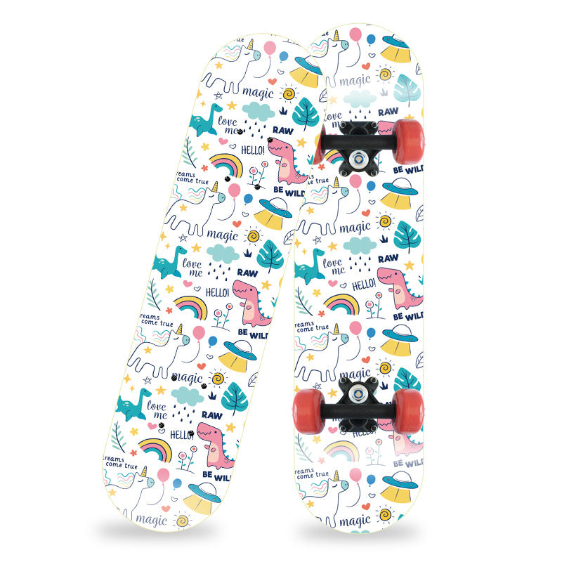 Cartoon-Inspired Mini Skateboard Bowlift