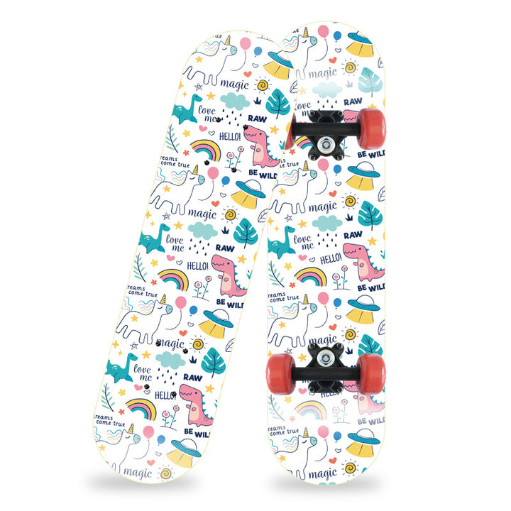 Cartoon-Inspired Mini Skateboard Bowlift