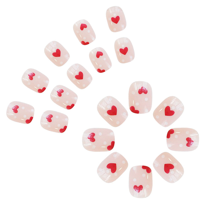 Heart-Themed Nail Art Set Bowlift