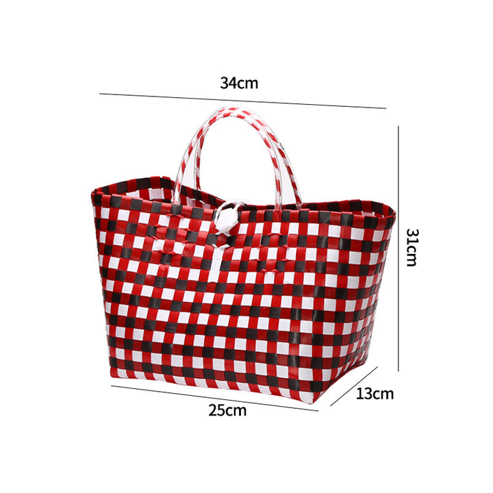 Large Capacity Woven Shopping Tote Bowlift