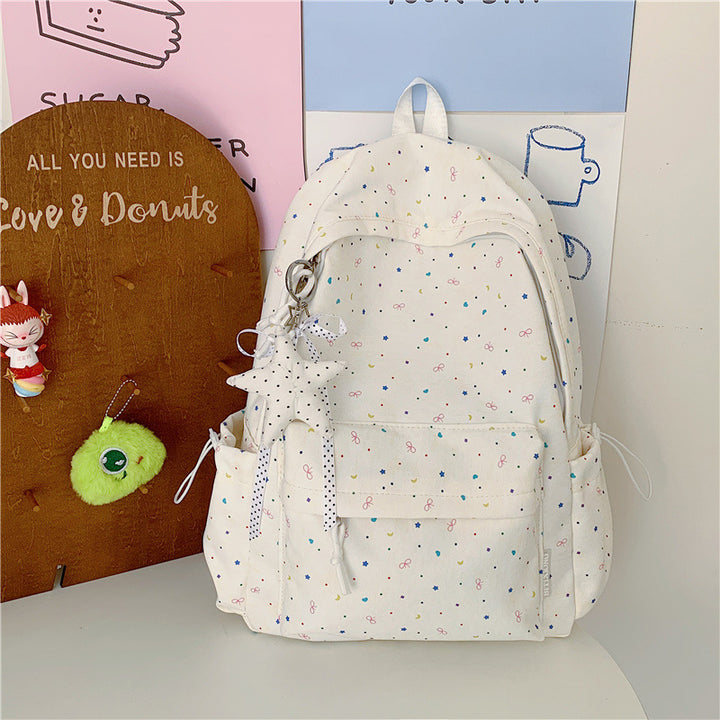 Cute Patterned School Backpack
