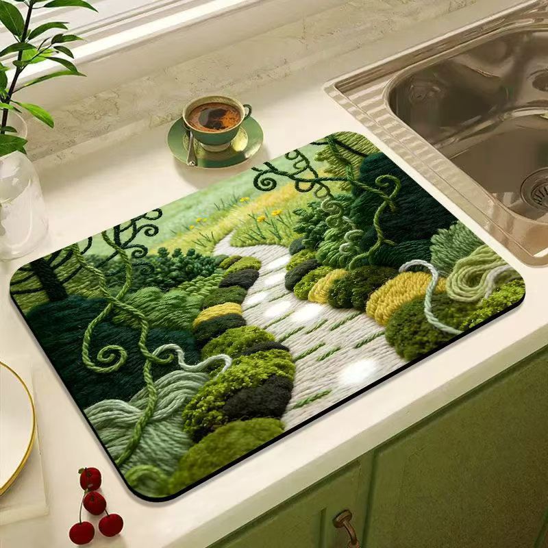 Stylish Abstract Kitchen Mat