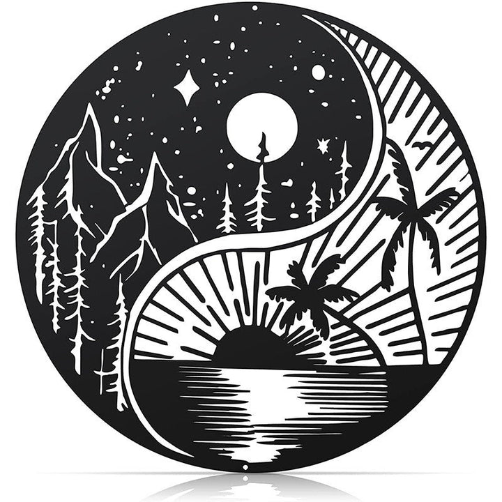 Black Metal Wall Art Home Decor | Bowlift