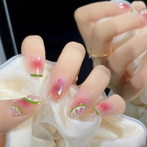 Creative art fake nails with fruit design Bowlift
