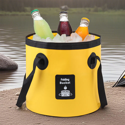 Ladies Foldable Water Container with Sturdy Carry Handle Bowlift