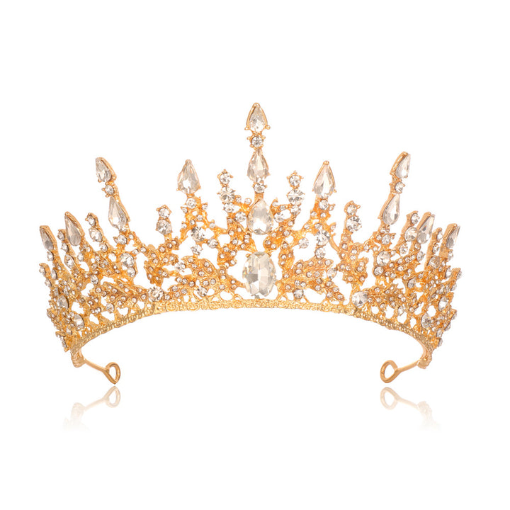 Women Elegant Tiara with Sparkling Crystals Bowlift