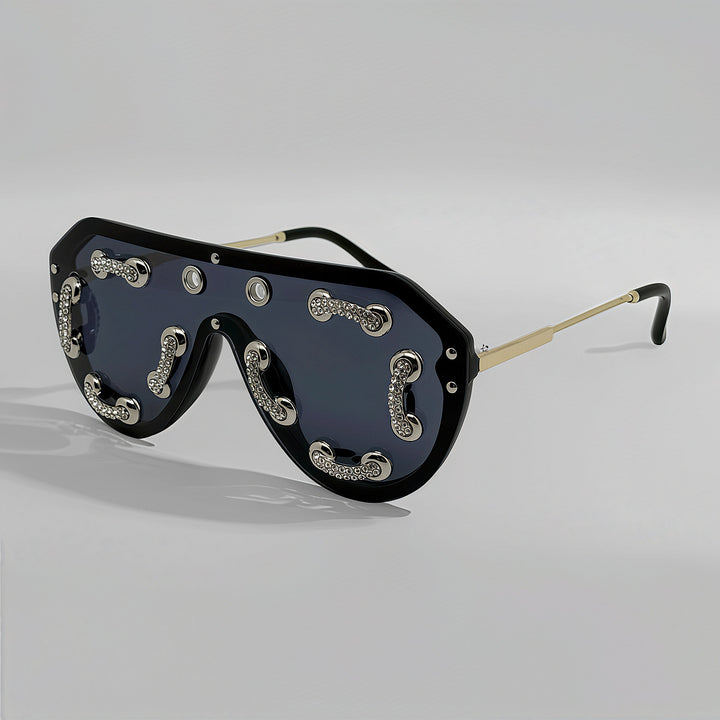 Women's extravagant designer sunglasses with sparkling accents Bowlift