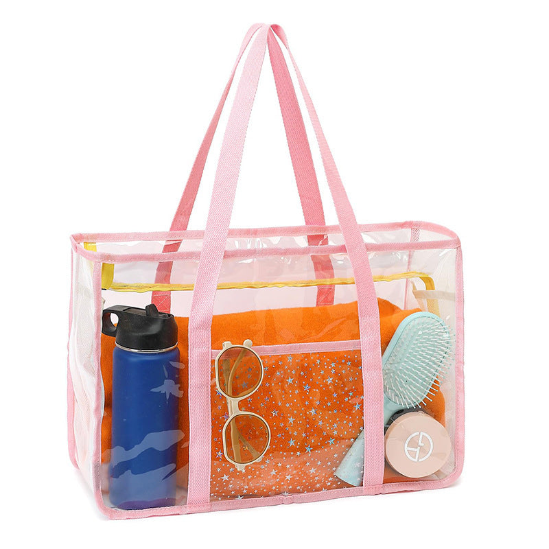 Transparent beach bag with multiple compartments Bowlift
