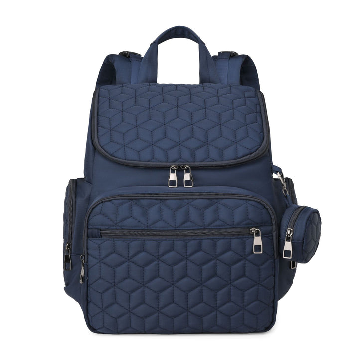 Versatile Quilted Multi-Pocket Backpack Bowlift