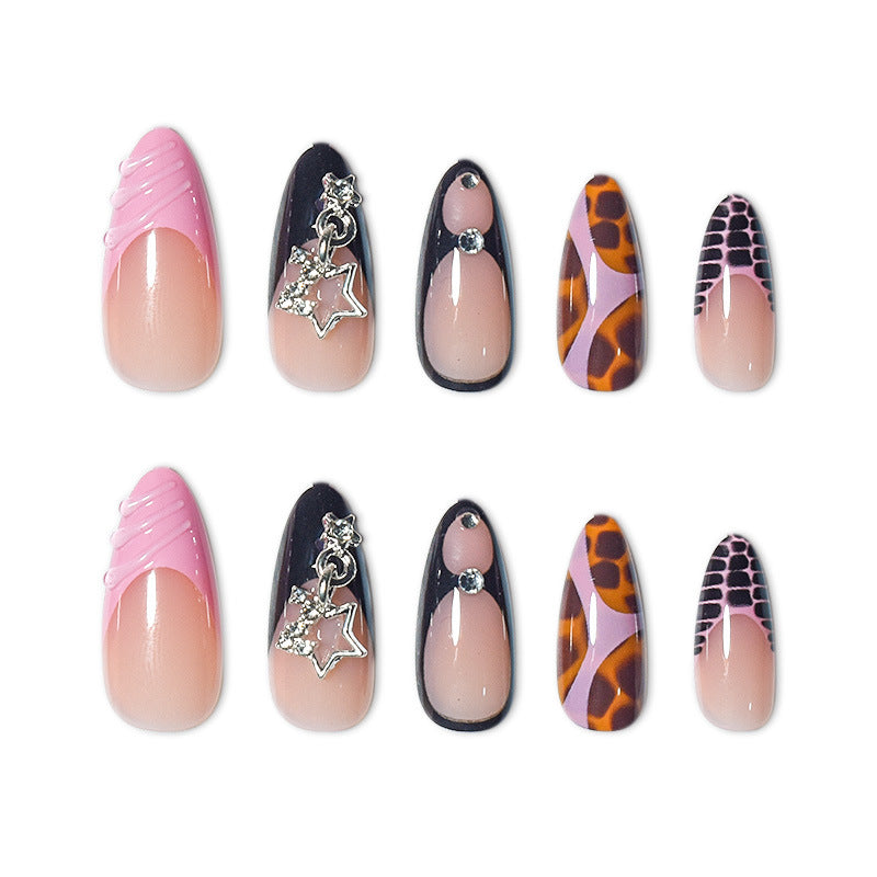 Stylish Stiletto Press-On Nail Art Set Bowlift