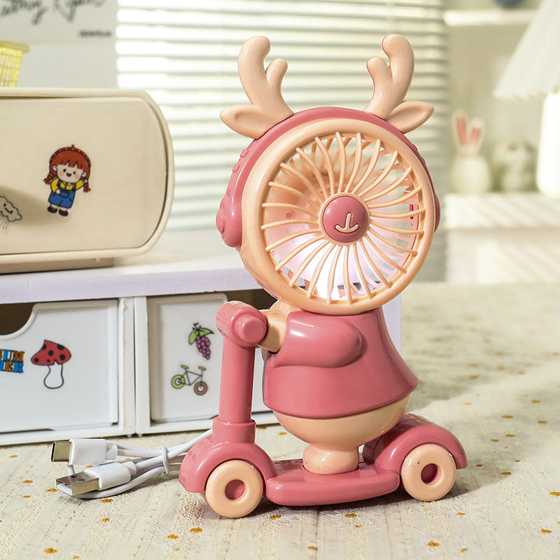 Women Funny Hand Fan in Animal Design Bowlift