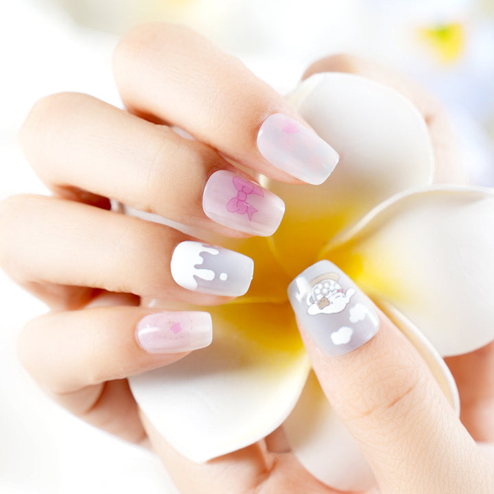 Whimsical Cartoon-Themed Press-On Nail Set Bowlift