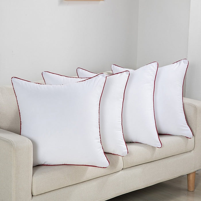 Premium square throw pillow inserts with piped edge and hypoallergenic hollow-fiber fill Bowlift