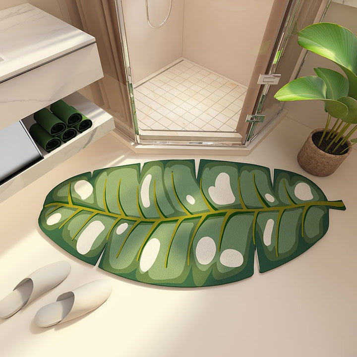Leaf-Shaped Bath Mat