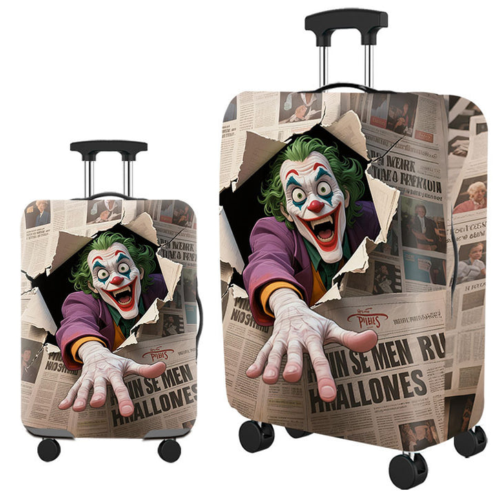 Tropical Leaf Print Hard Shell Luggage Bowlift