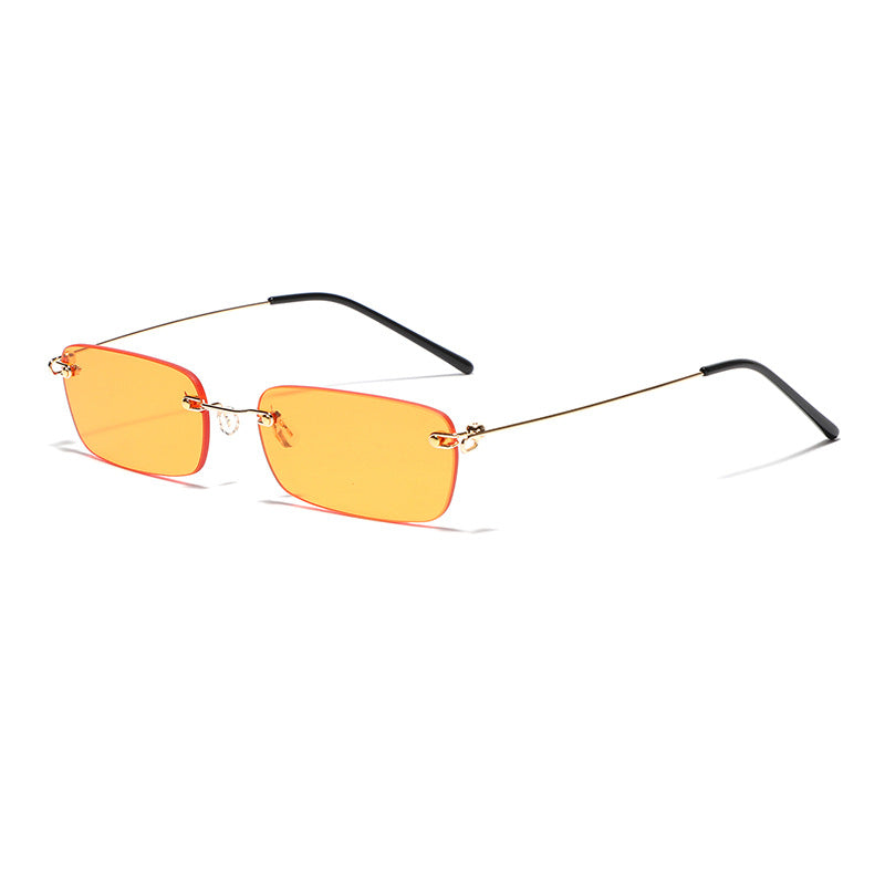 Ladies stylish rectangular sunglasses with high-quality metal frame Bowlift