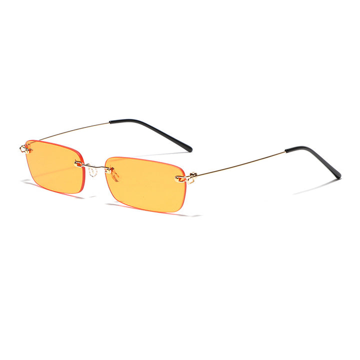 Ladies stylish rectangular sunglasses with high-quality metal frame Bowlift