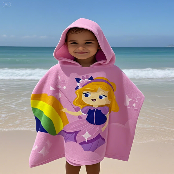 Kids Shower Poncho Bowlift