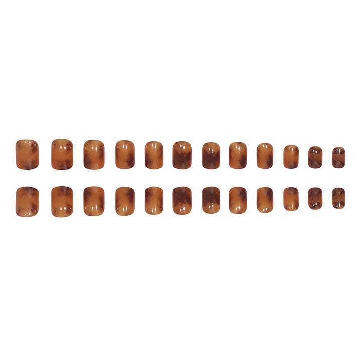 Elegant Glossy Square Press-On Nails Bowlift