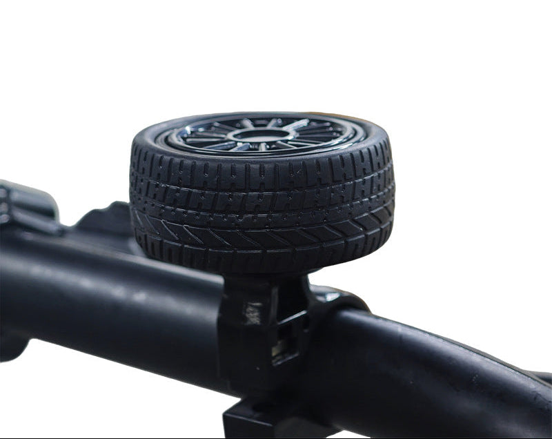 novelty wheel-shaped bicycle bell with adjustable handlebar clamp Bowlift