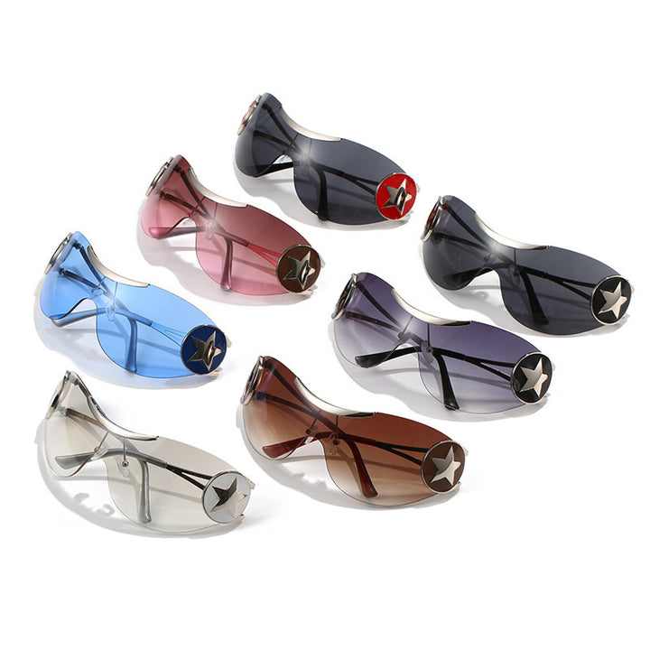 Futuristic Visor Shield Sunglasses Bowlift