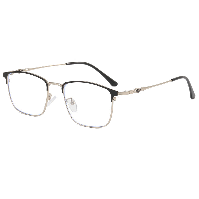 Ladies fashionable square glasses with elegant metal frame Bowlift