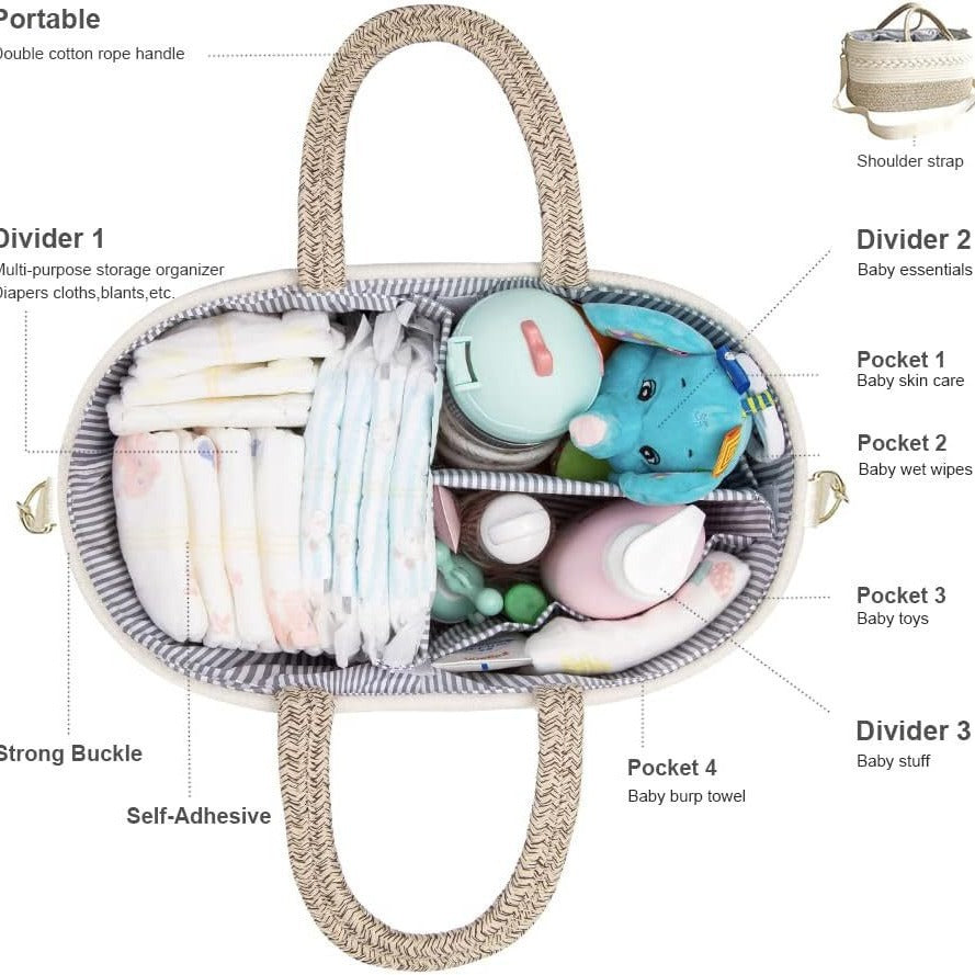 Women's versatile diaper bag with practical carrying system Bowlift