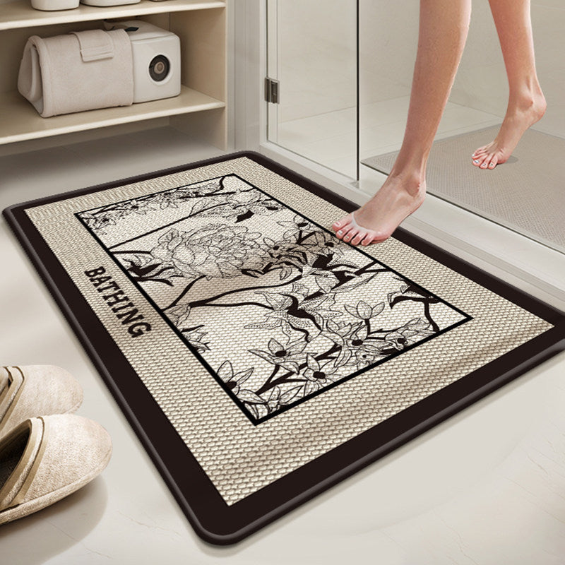 Plush Bath Mat Bowlift