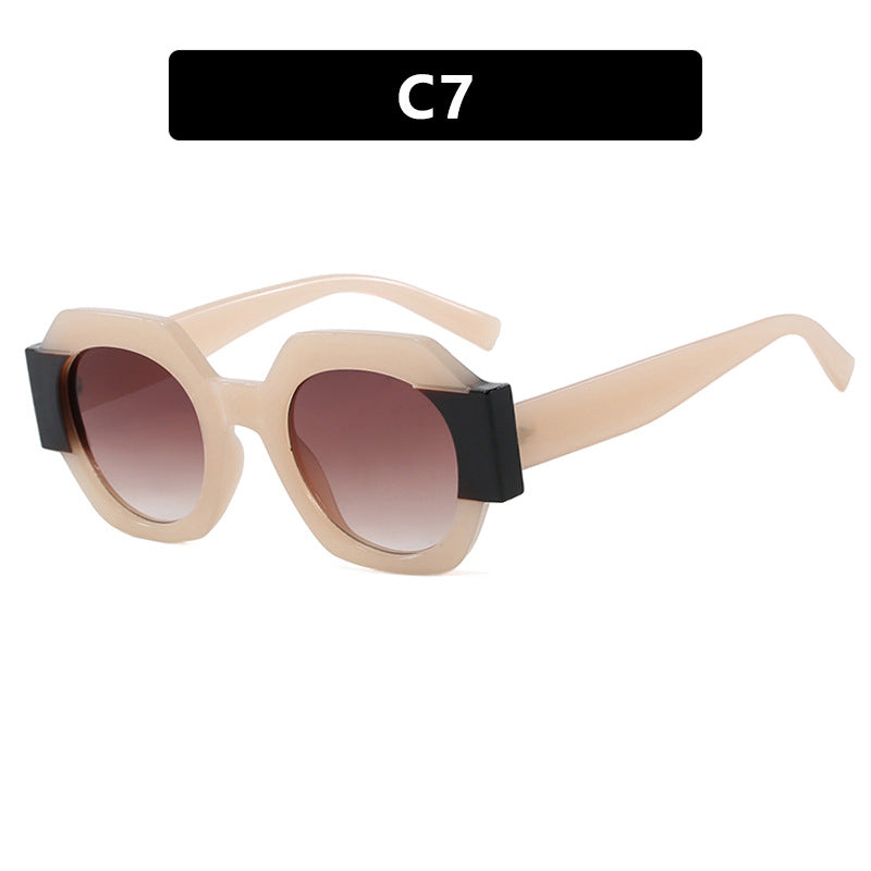 Ladies trendy sunglasses in hexagonal design Bowlift