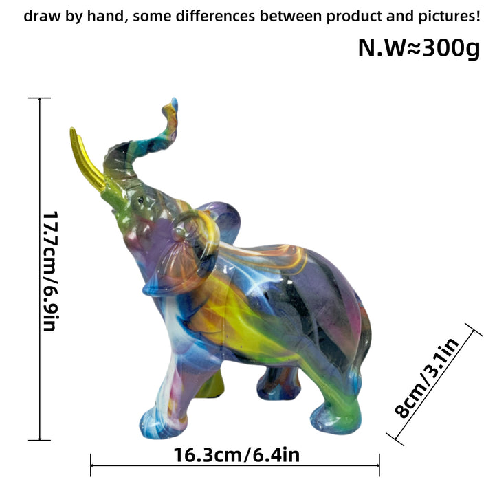 Creative elephant figurine with colorful design Bowlift