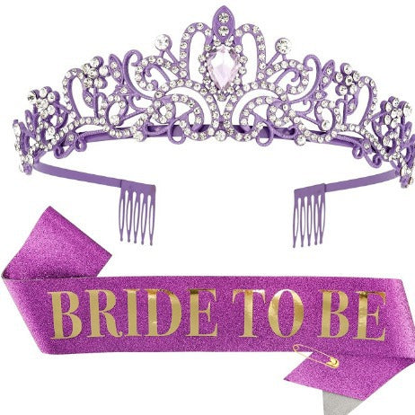Ladies Crystal Embellished Bridal Tiara Bowlift