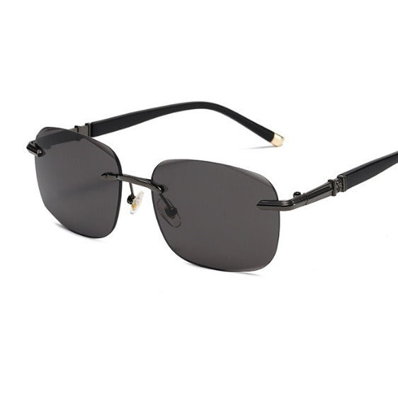 Women Geometric Premium Sunglasses with Slim Frame Bowlift