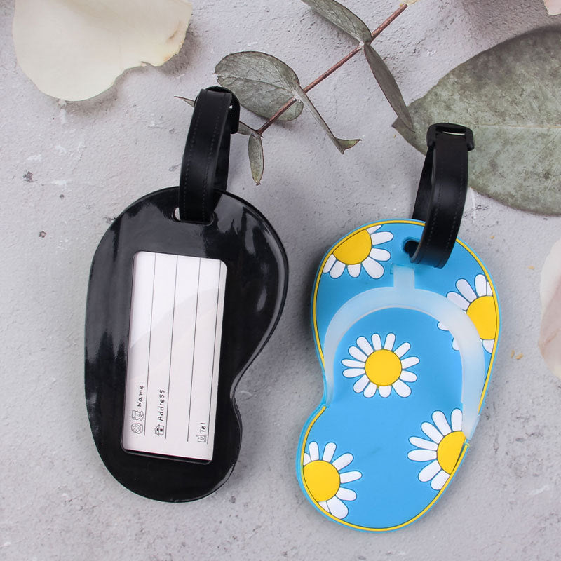 Fun Floral Flip-Flop Luggage Tag Bowlift