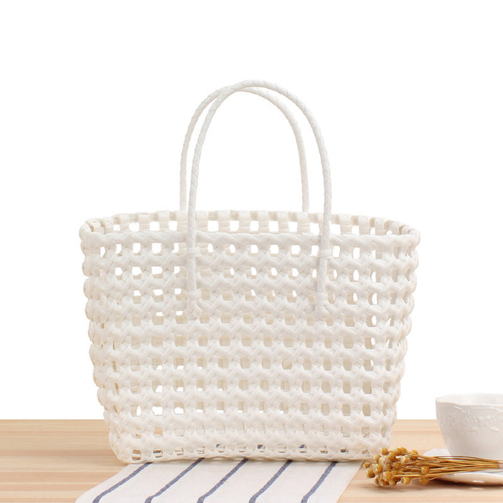 Flexible Tote Bag Made of Handcrafted Woven Material Bowlift