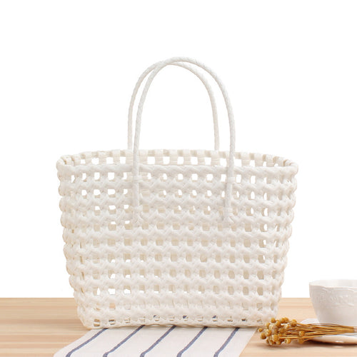 Flexible Tote Bag Made of Handcrafted Woven Material Bowlift