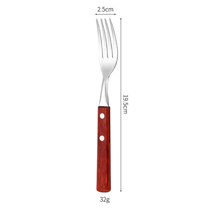 Dessert spoon with ergonomic wooden handle Bowlift
