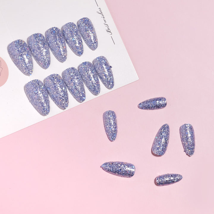 Glamorous Glittering Stiletto Nail Tips Bowlift