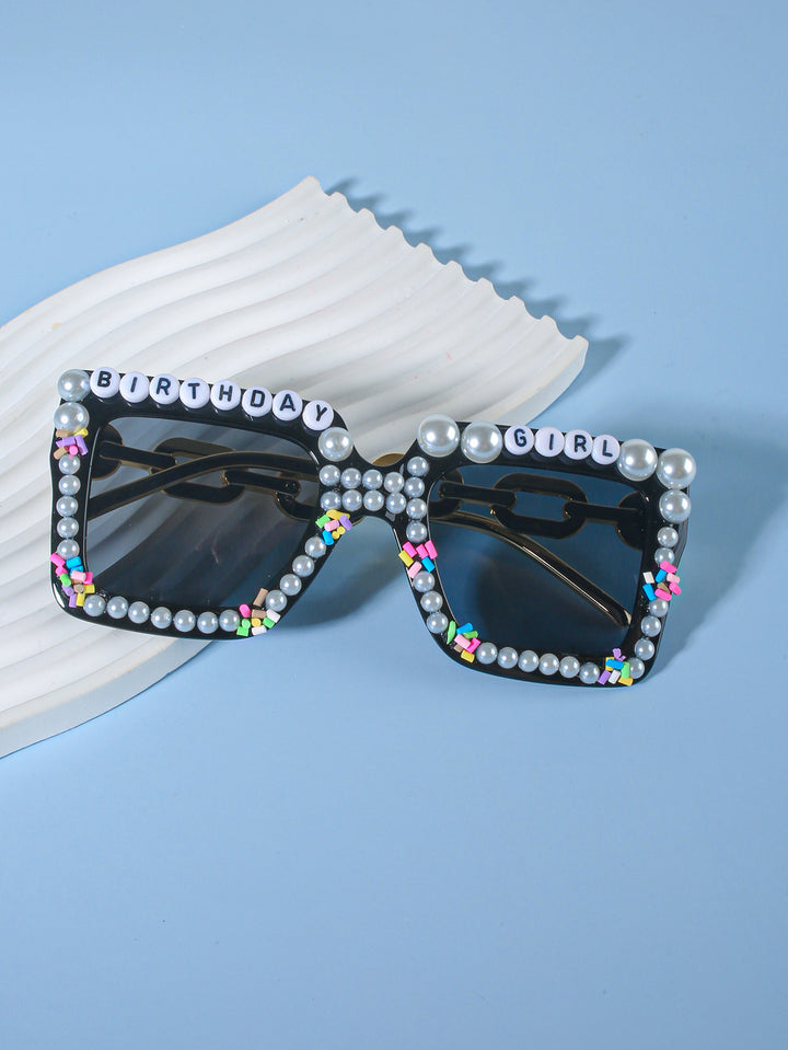 Decorative Birthday-Themed Fashion Sunglasses Bowlift