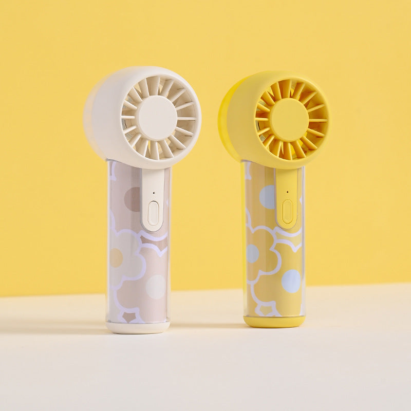 Unisex nano compact portable handheld fan rechargeable via USB with quiet operation and ergonomic grip Bowlift