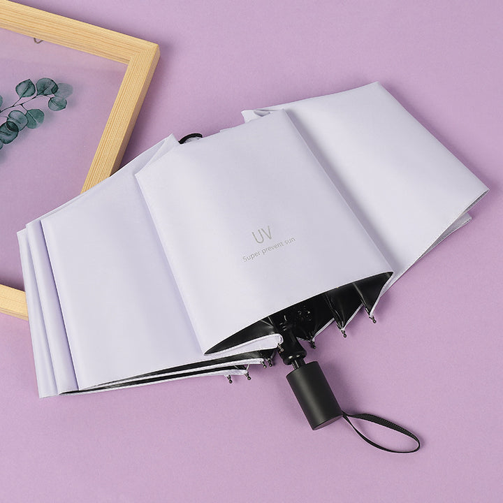 Women compact folding umbrella with Bowlift handle