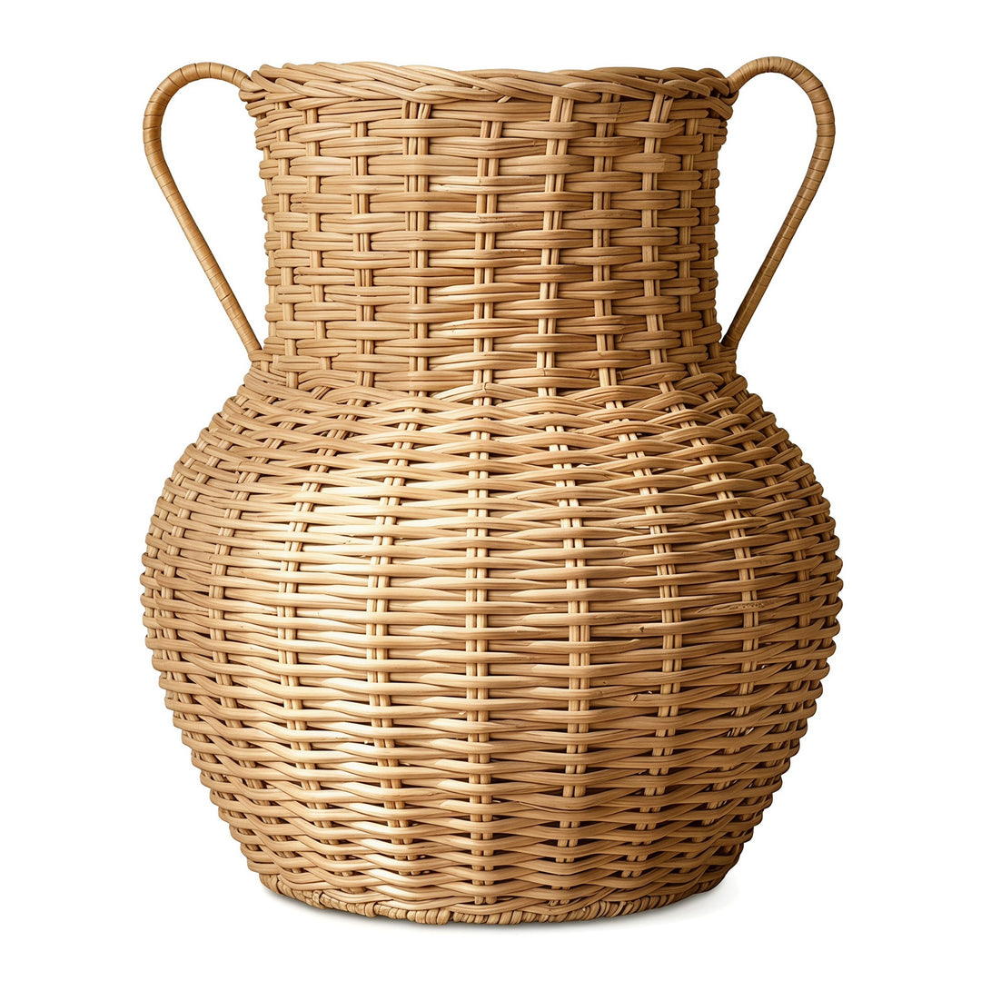 Handcrafted decorative basket made of natural weave Bowlift