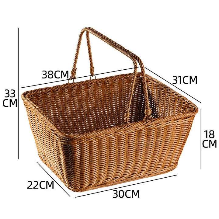 Unisex Handcrafted Basket with Sturdy Handles Bowlift