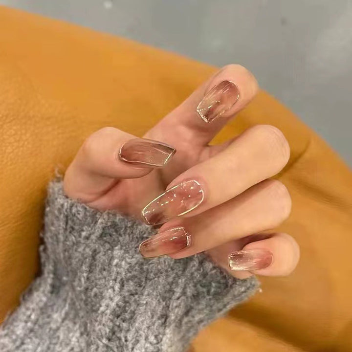 Glossy Acrylic Press-On Nail Extensions Bowlift