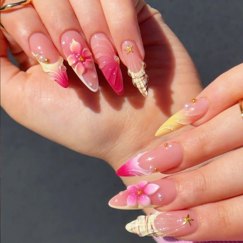 Romantic Floral Press-On Nail Tips Art Set Bowlift