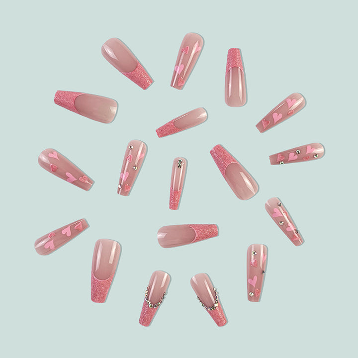 Playful heart nail art Bowlift