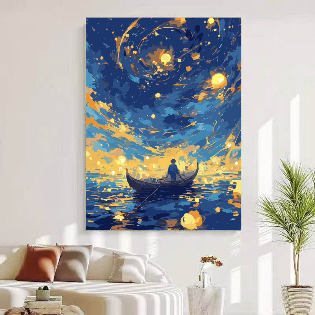 Dreamy Cosmic Landscape Wall Art Bowlift