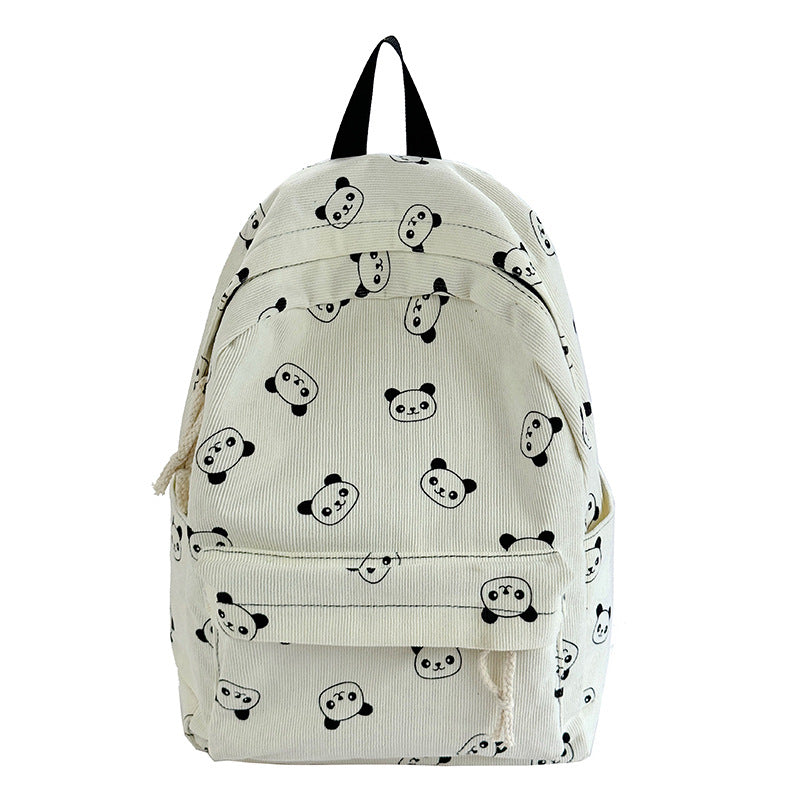 Casual backpack with panda motif Bowlift